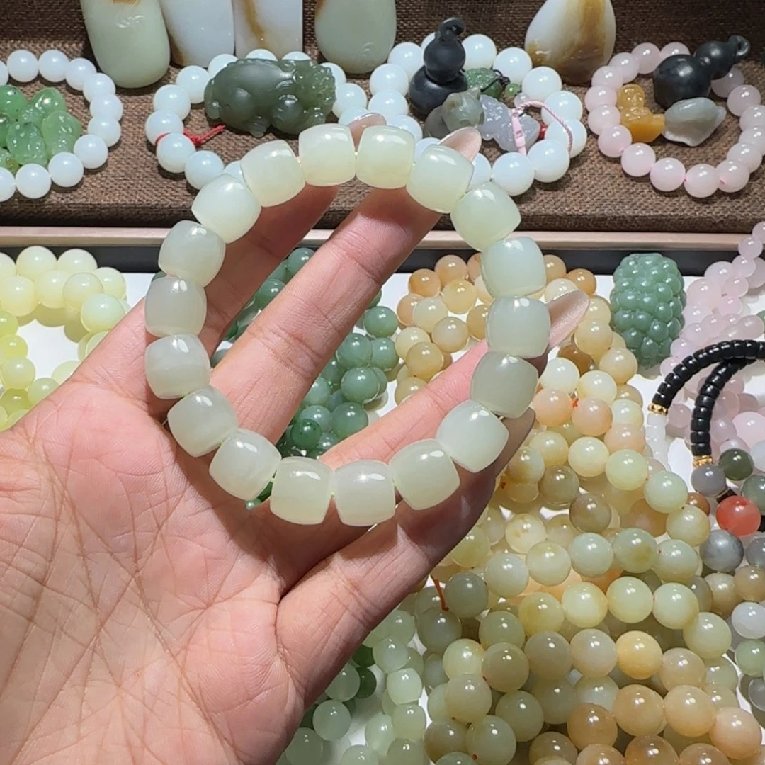 和田玉未镶嵌手链