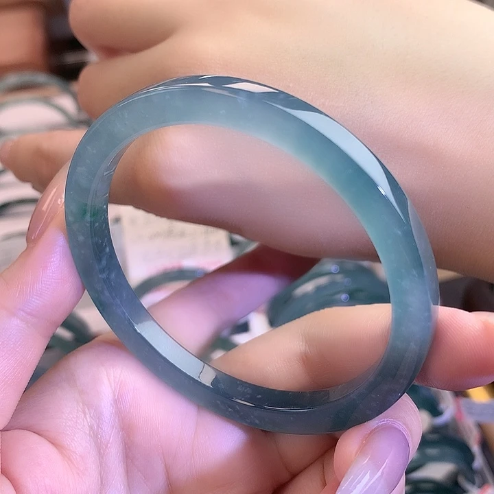 翡翠未镶嵌手镯5960