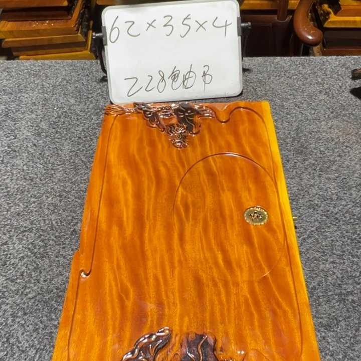 楠木实木家具根雕茶盘