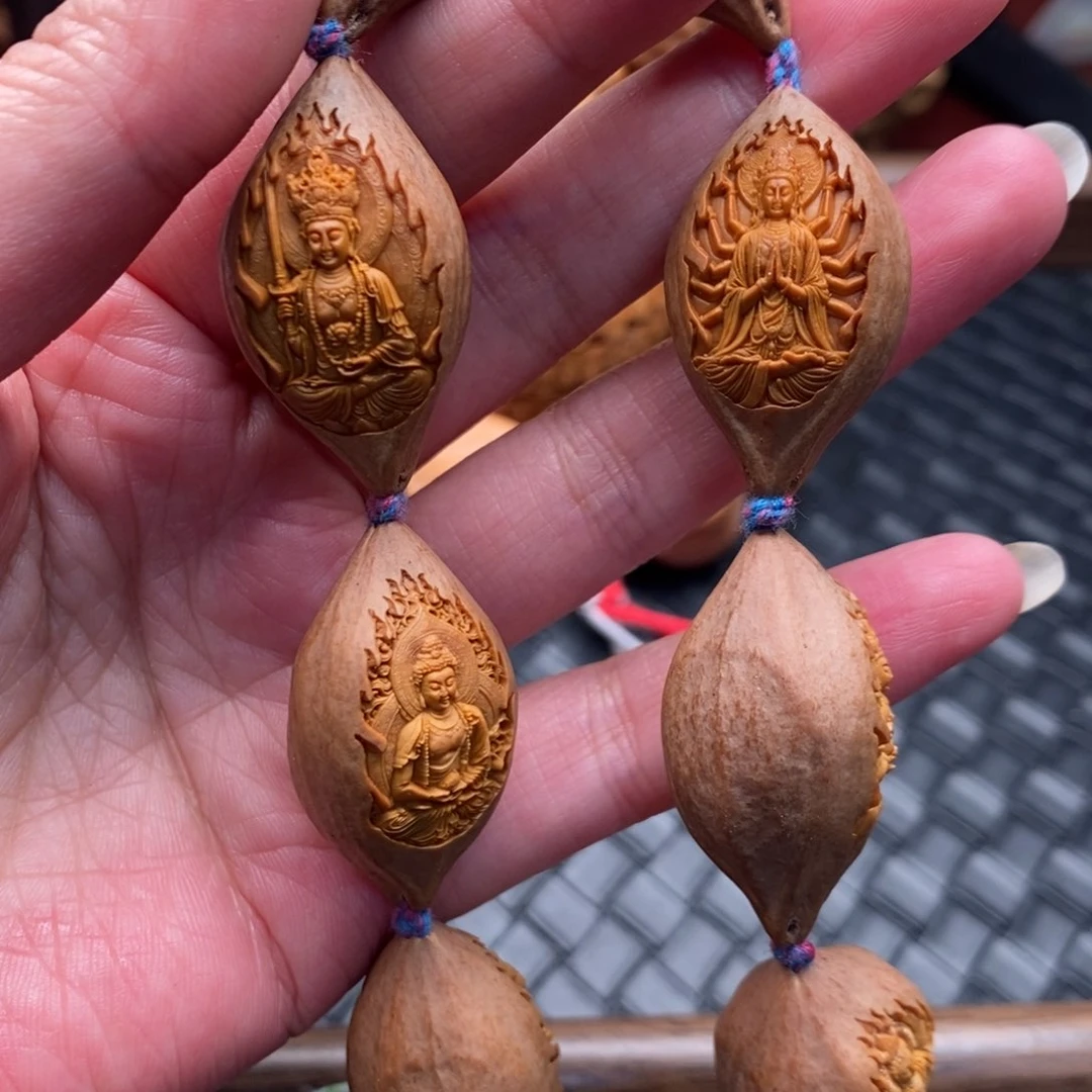 手串橄榄核1.9原皮万佛
