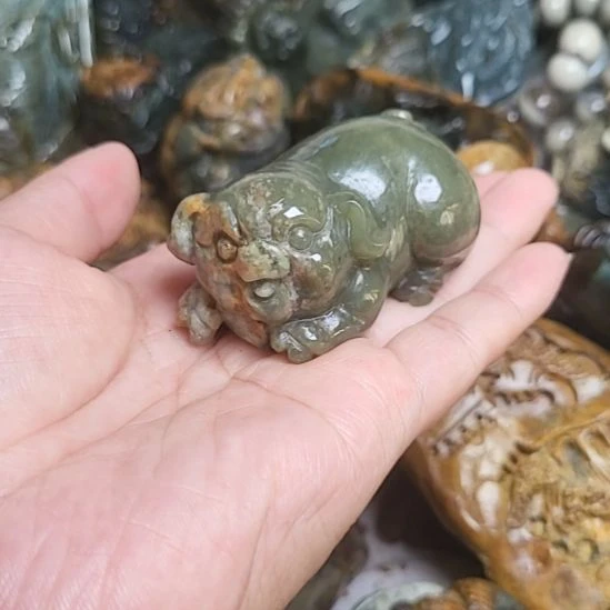 岫岩河磨玉（透闪石质玉）未镶嵌挂件