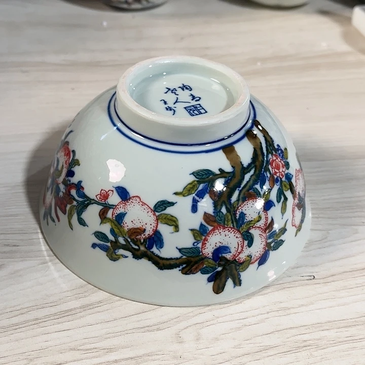 瓷片直径12.5厘米，绿……