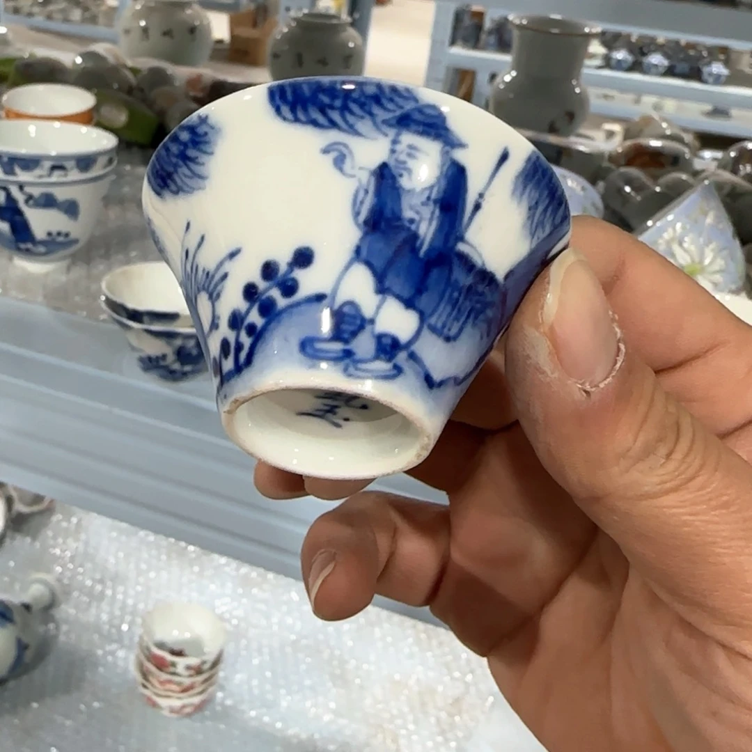 瓷片摆件手绘瓷器全部处理