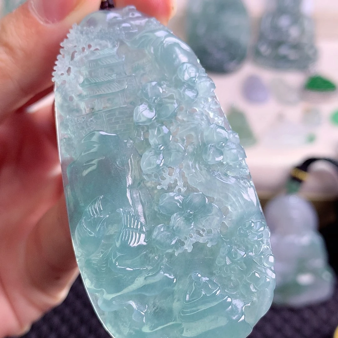 颈饰未镶嵌翡翠翡翠