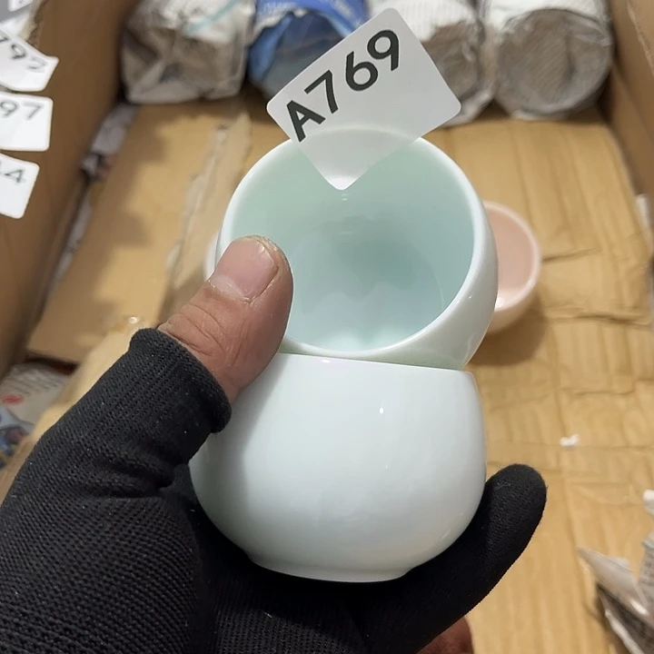 瓷片茶摆件工艺品摆件666