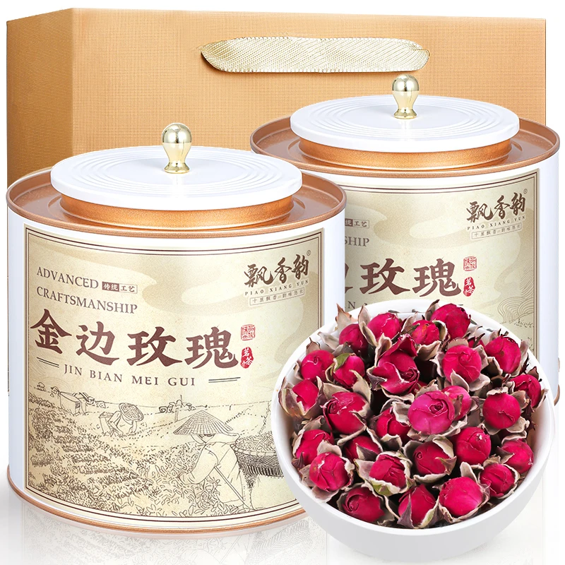 飘香韵正品玫瑰花干茶正宗云南新花无硫金边纯正玫瑰热销花草茶