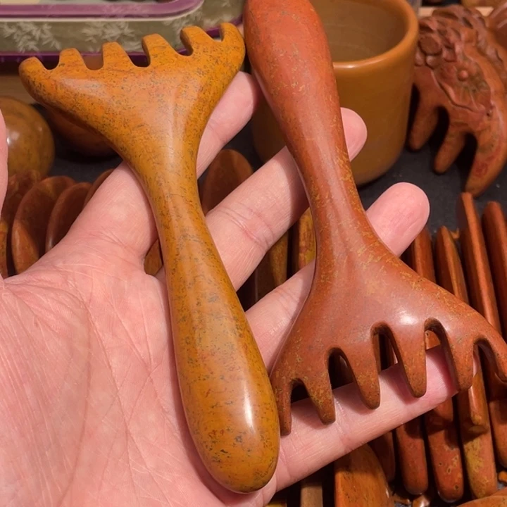 红砭石精品款六齿耙