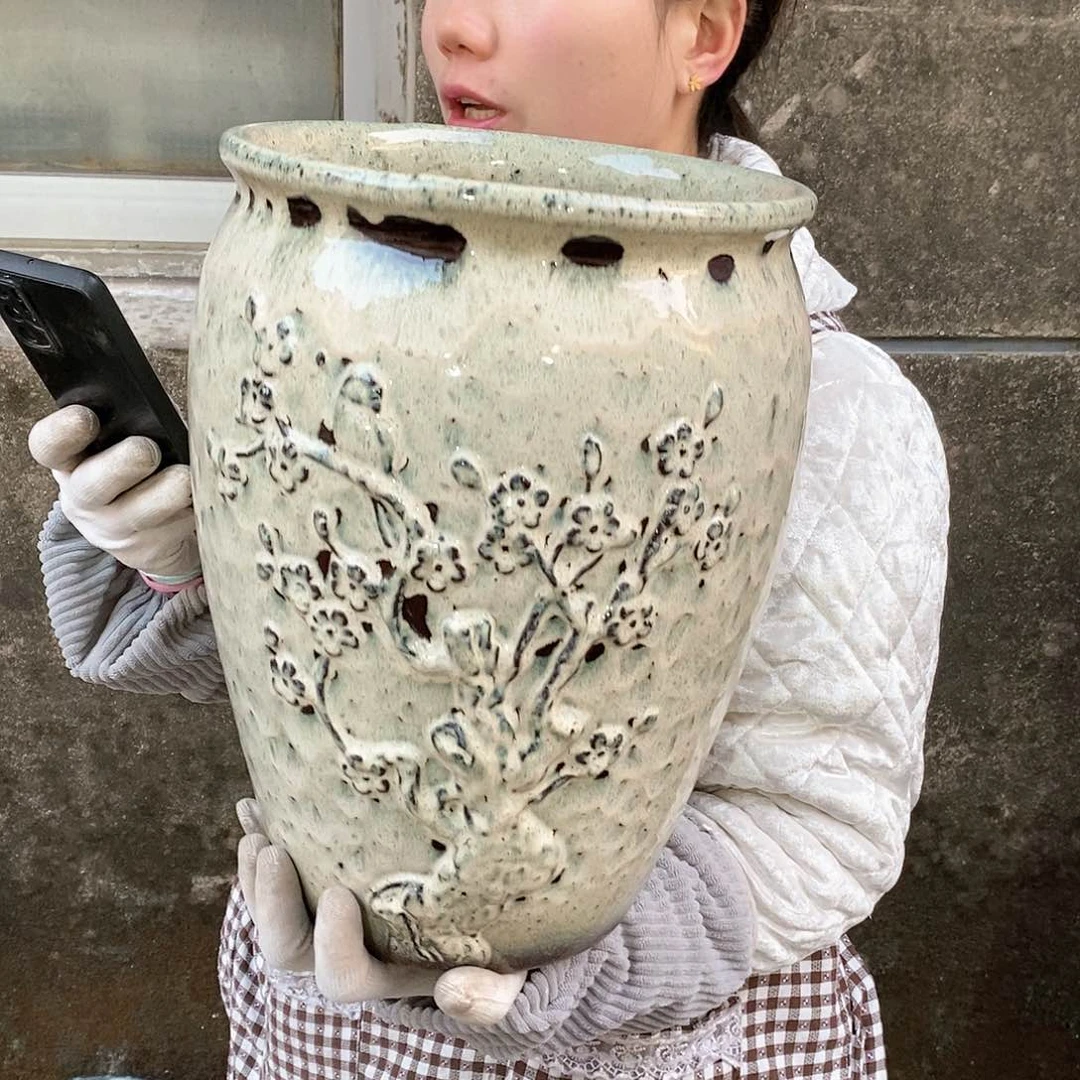 紫砂花盆正品口25高35