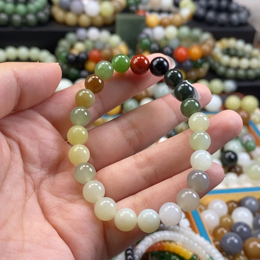 和田玉手串未镶嵌福利多宝手串z 8