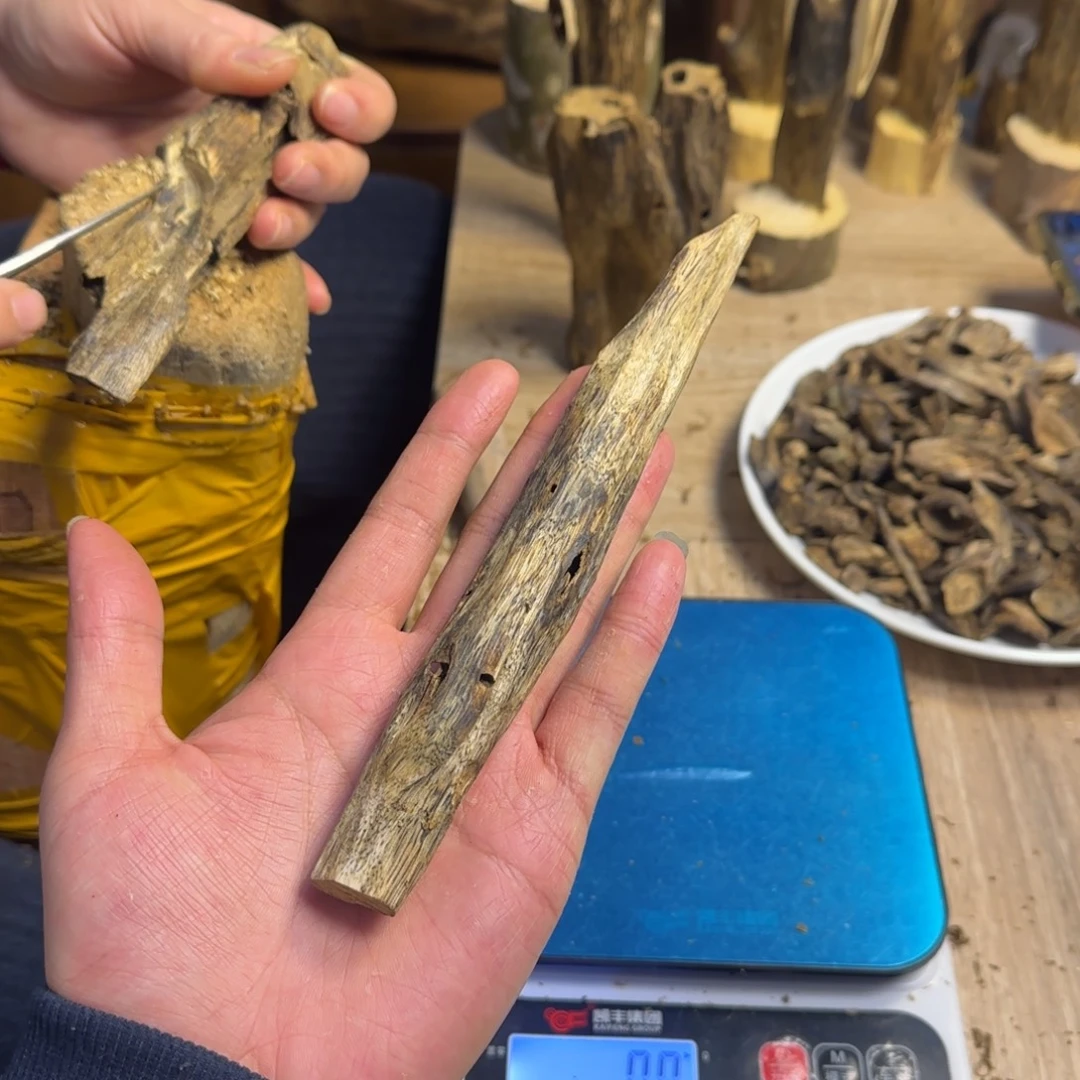 沉香碎屑沉香绿棋楠沉香原料虫漏陆河23克