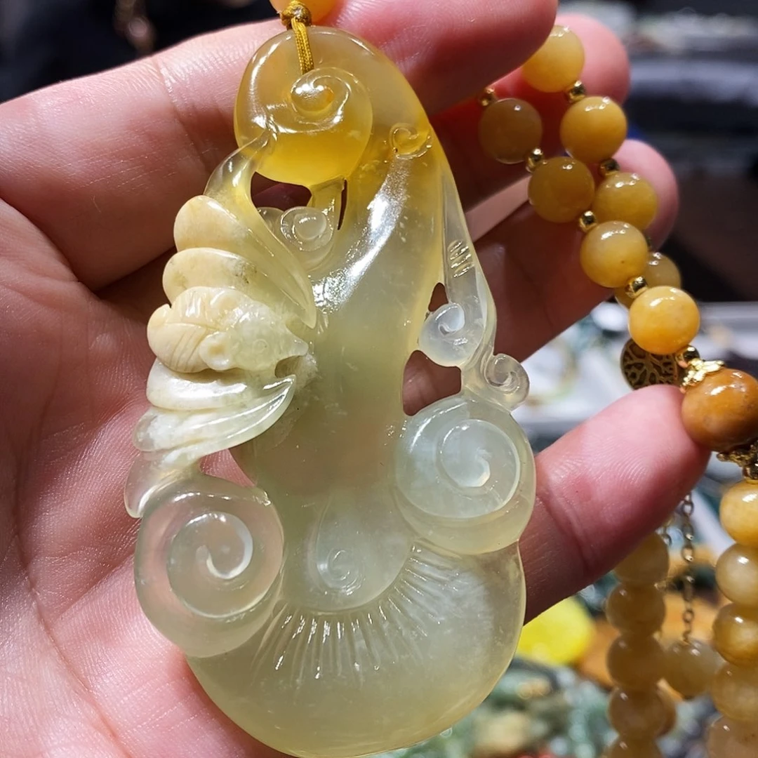 未镶嵌岫玉毛衣链用****0
