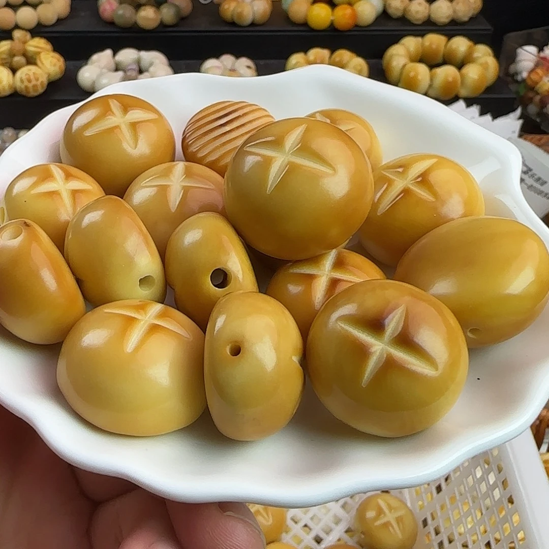 菩提根/象牙果手串微瑕疵炭烤大尺寸香菇包5颗（大小随机）