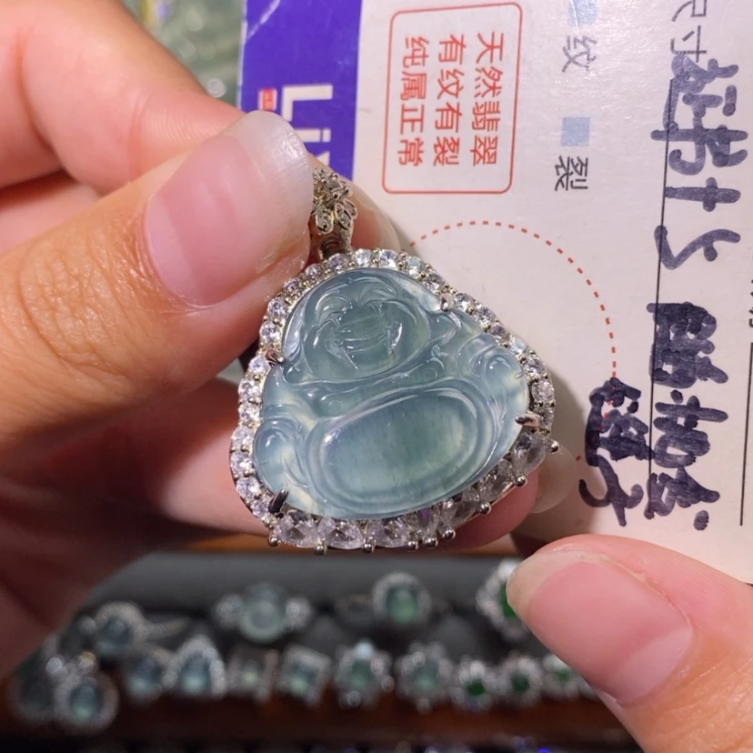 【闪购商品】翡翠未镶嵌颈饰天然