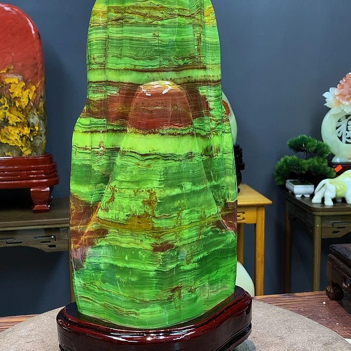 石材靠山摆件家居装饰