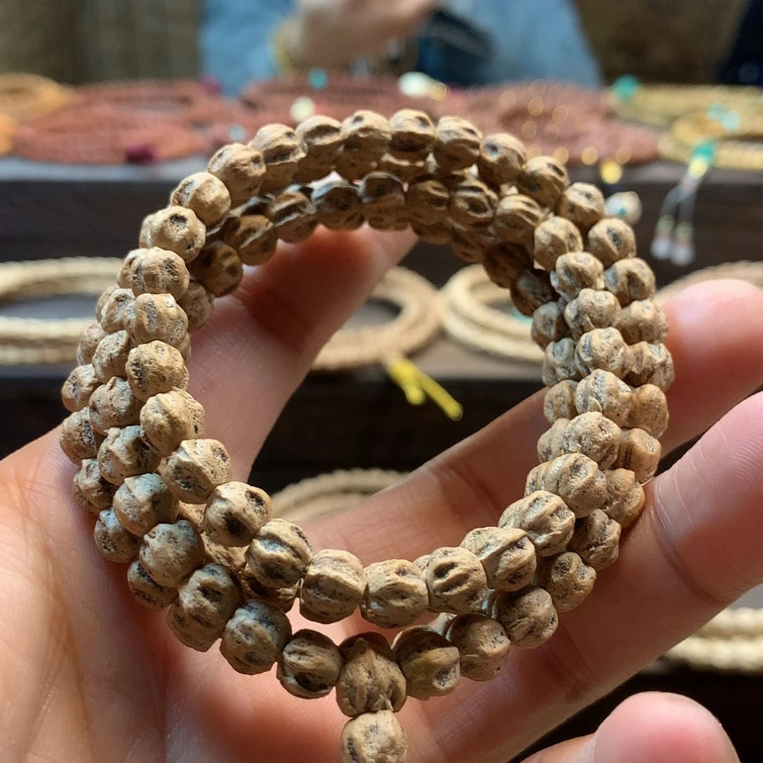 柏香籽/百香籽吊坠原桩微切龙脊深坑鬼