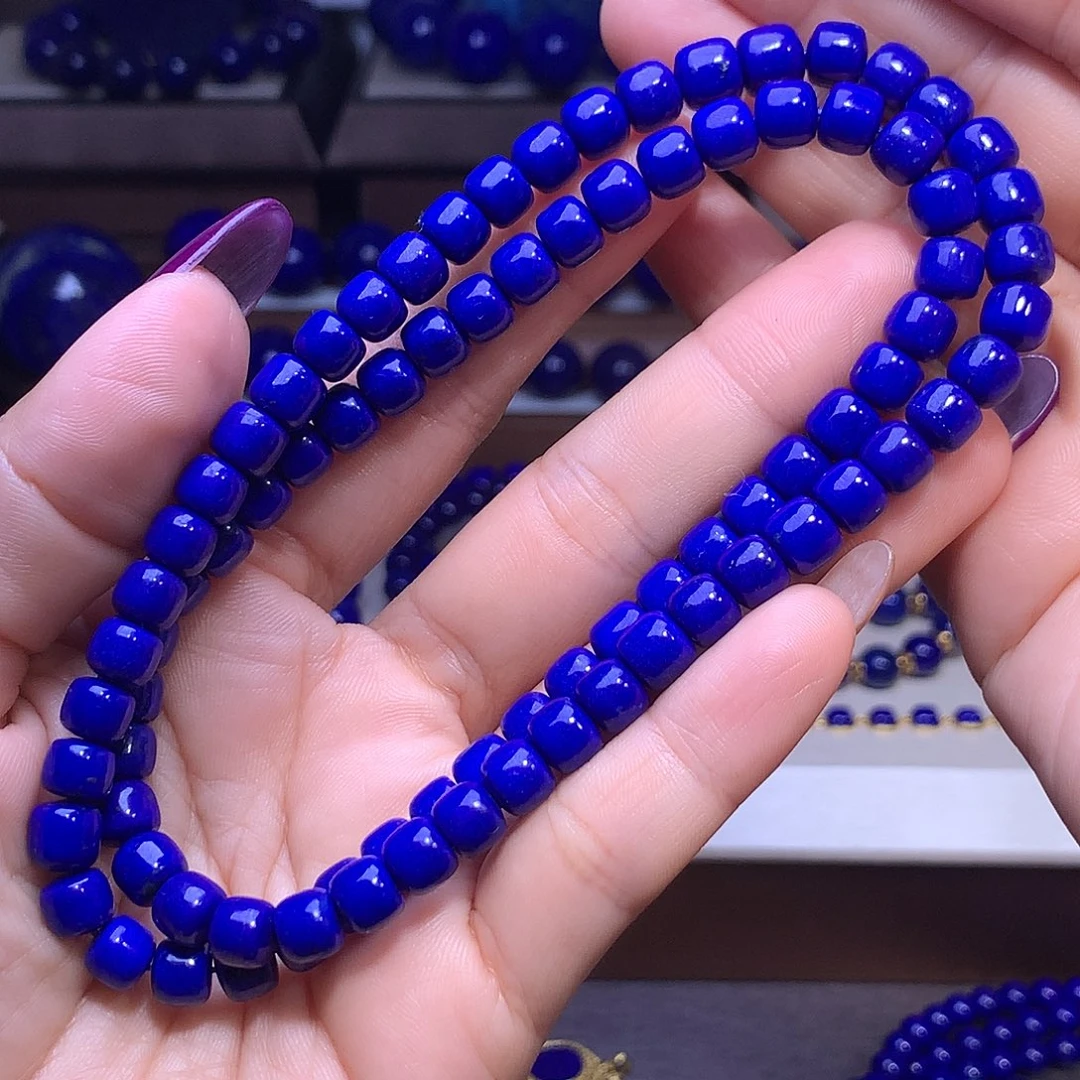 青金石未镶嵌7.2m多圈老型