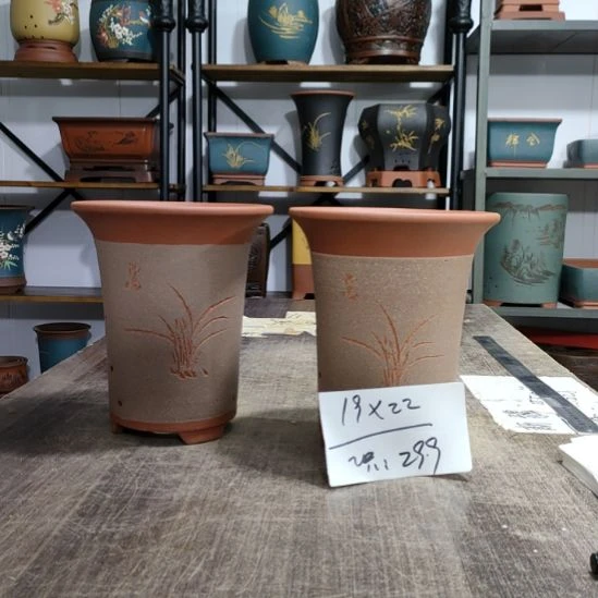 紫砂花盆库存尾货清仓