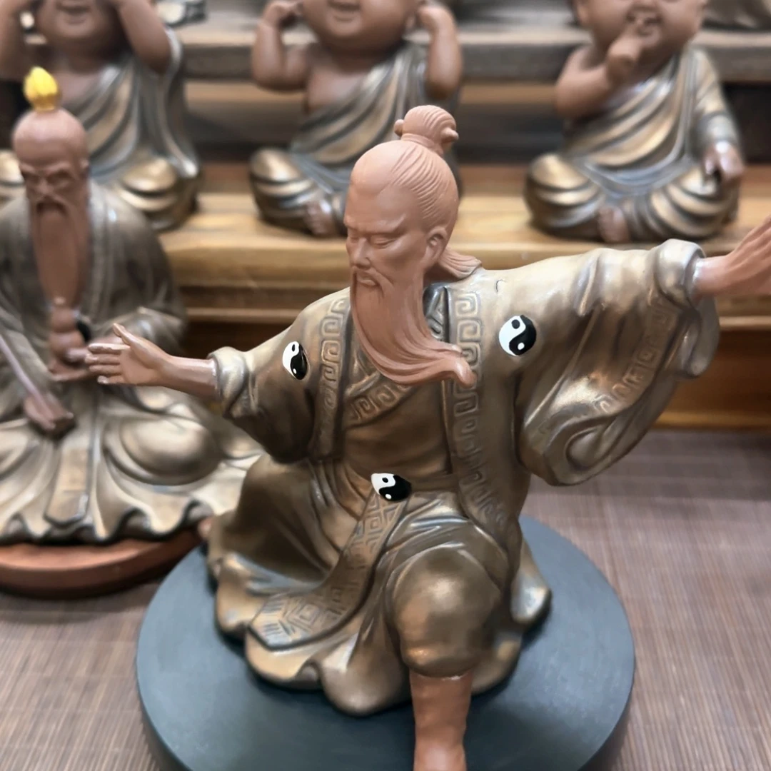 陶瓷陶瓷紫砂张三丰摆件