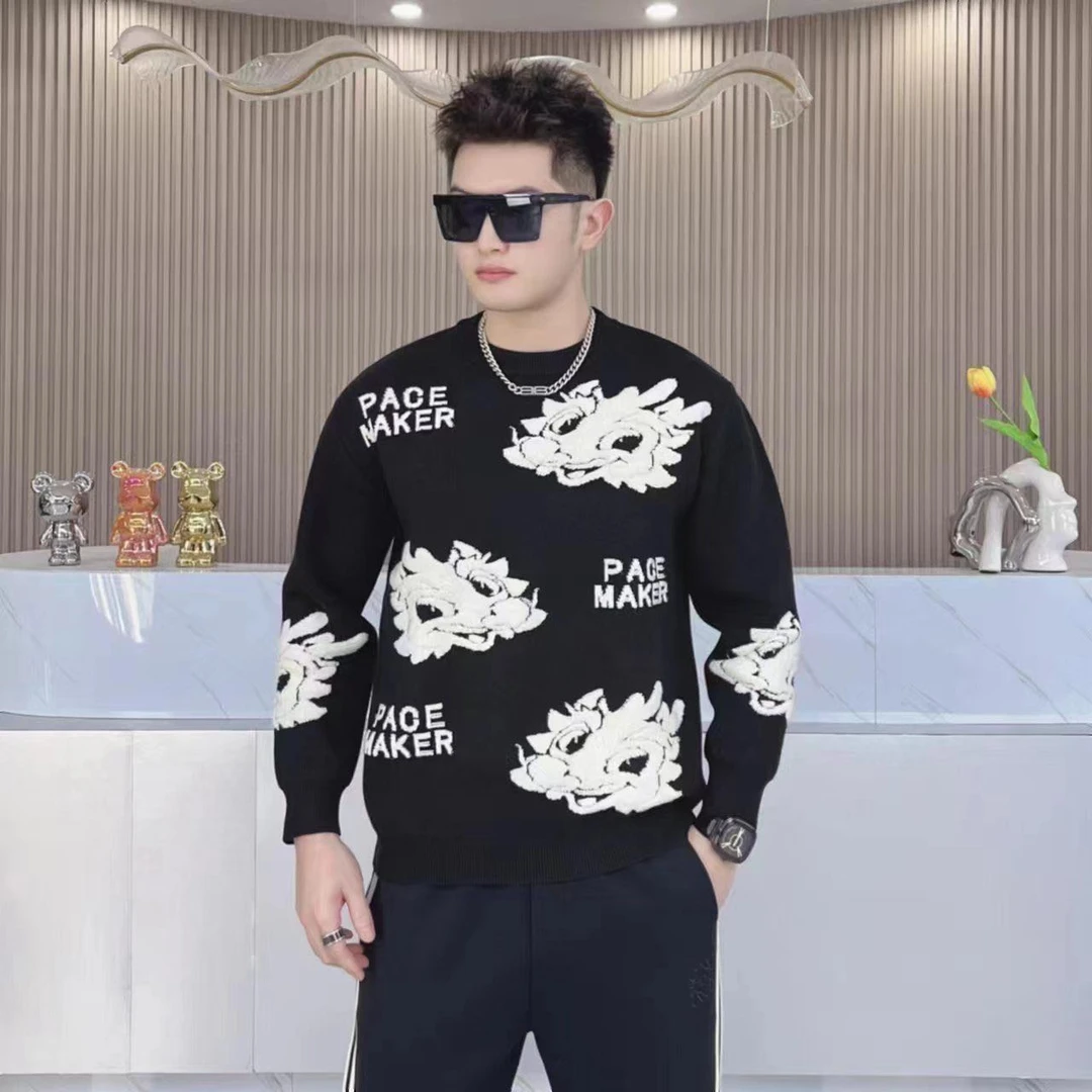 68058款- 男士针织圆领毛衫