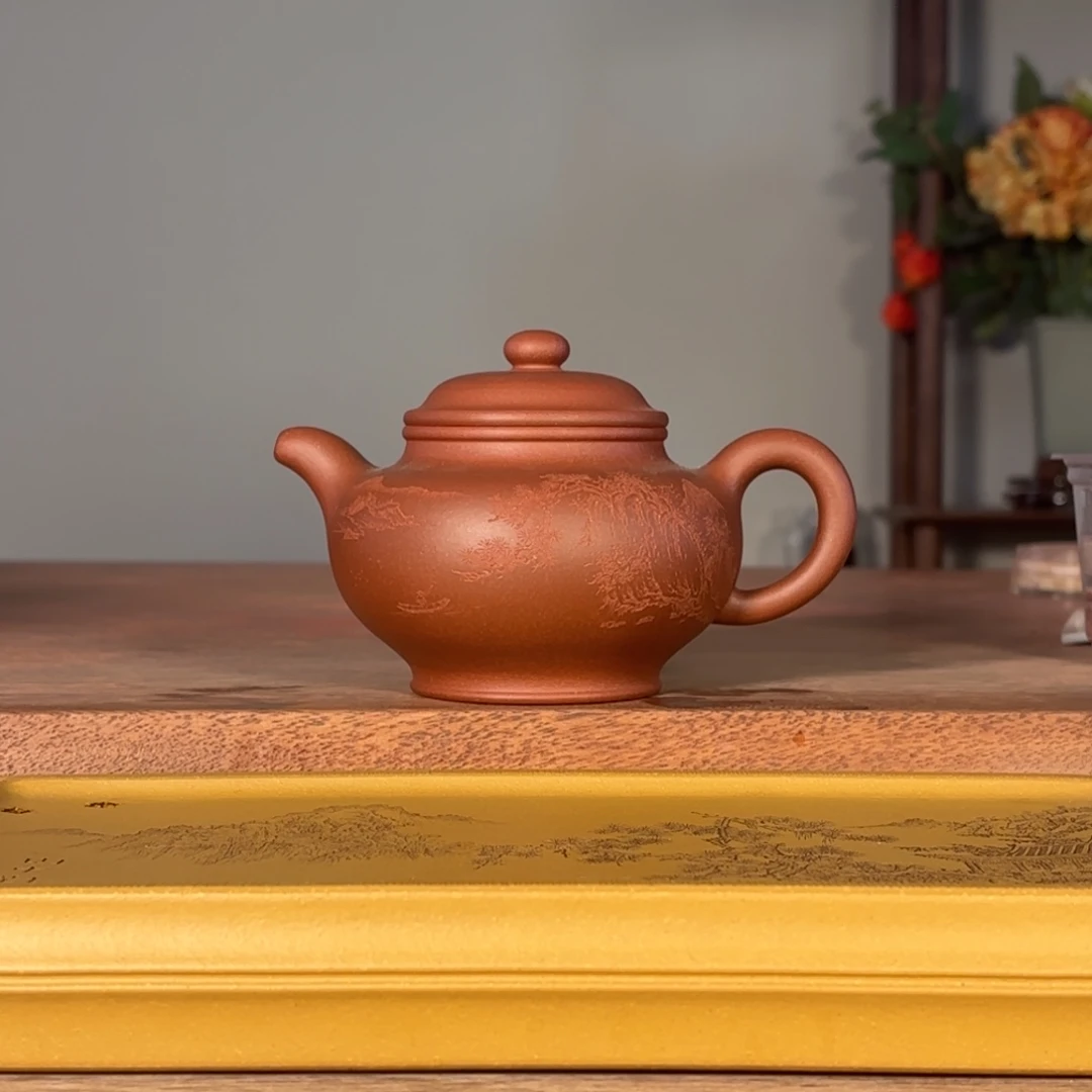 茶壶紫砂全手工紫泥掇只330CC