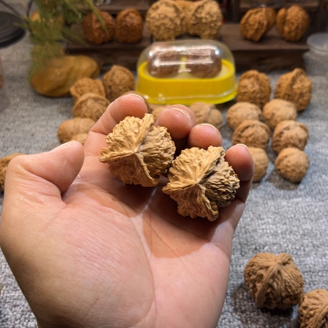 把件文玩核桃盘山人楞差点尺