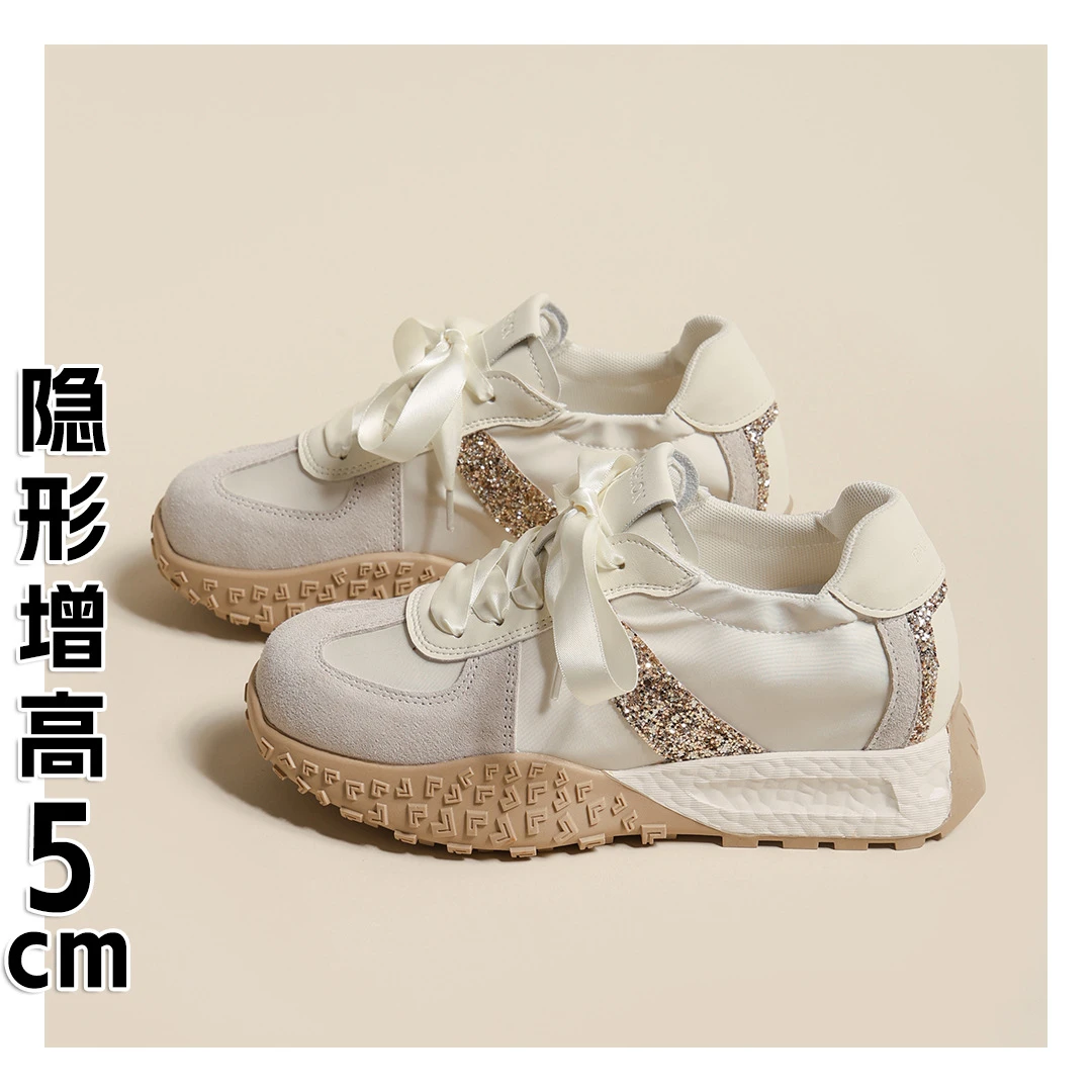 芭蕾德训鞋女2025夏季日常百搭透气休闲厚底原创小众复古运动板鞋