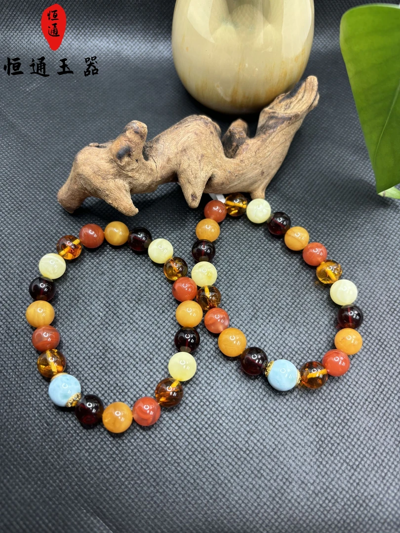 天然琥珀多宝手串多样性发一规格约10mm-1-468