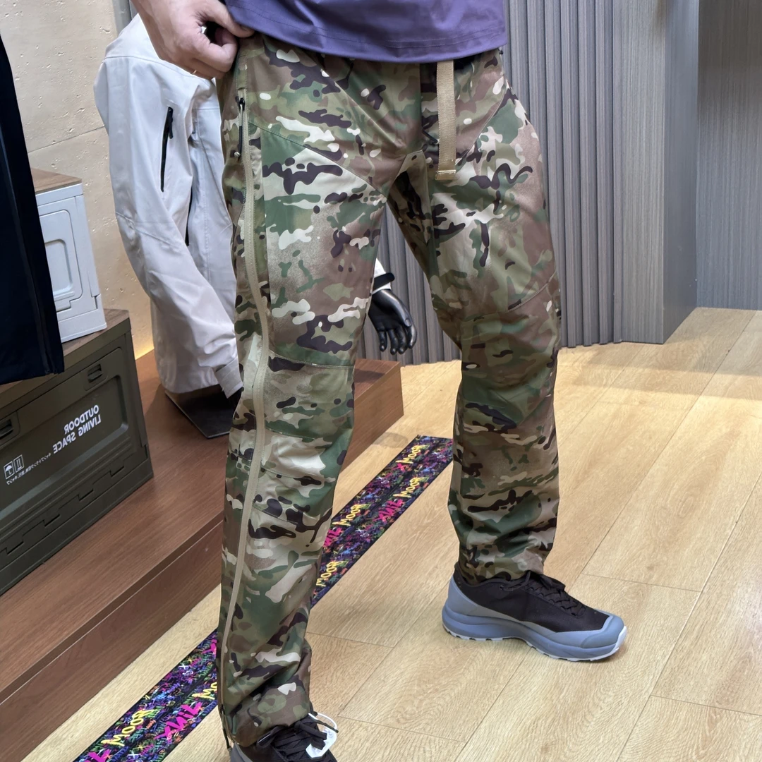 军系平订！全压胶轻量级防水男女通用户外机能登山薄款硬壳冲锋裤