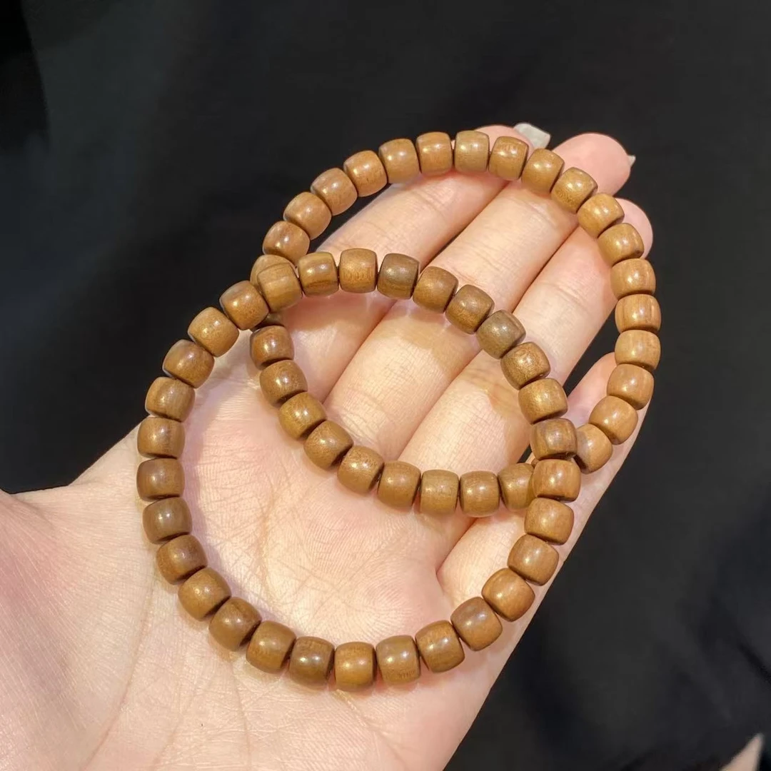 【小北珠宝】老山檀单圈手串约6*7mm带瓶【多样性发一件】5-WH266X90