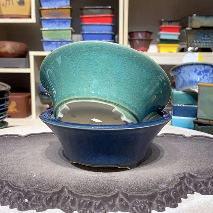 紫砂花盆瑕疵5.5-15。。。（2）