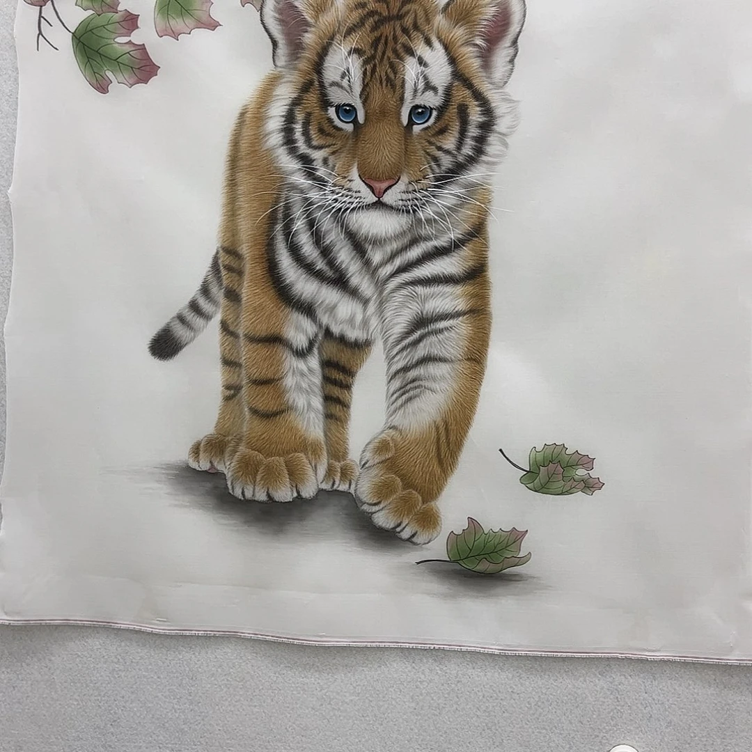 国画寒*精品动物丝绢