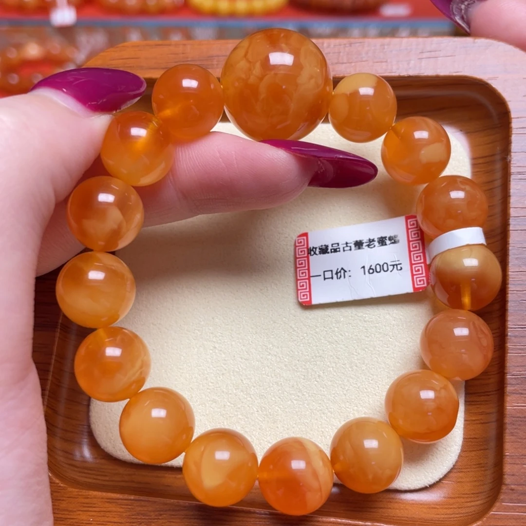 蜜蜡未镶嵌颈饰手串