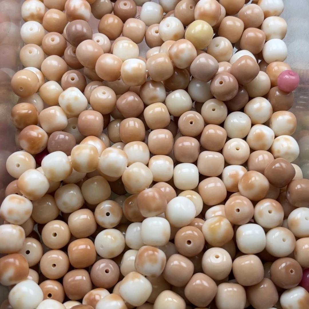 【闪购商品】白玉菩提吊坠c/14 55颗干磨花皮