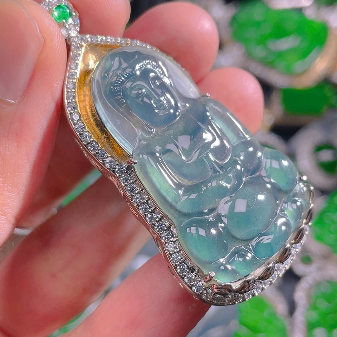 翡翠未镶嵌吊坠(不含链)