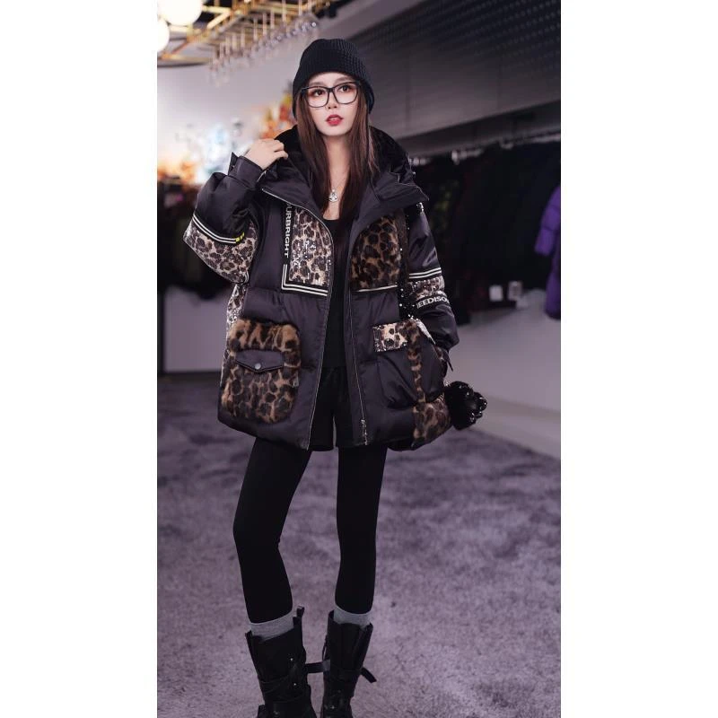 【Yongjia 】设计师鹅绒服配兔毛外套55367-2-70