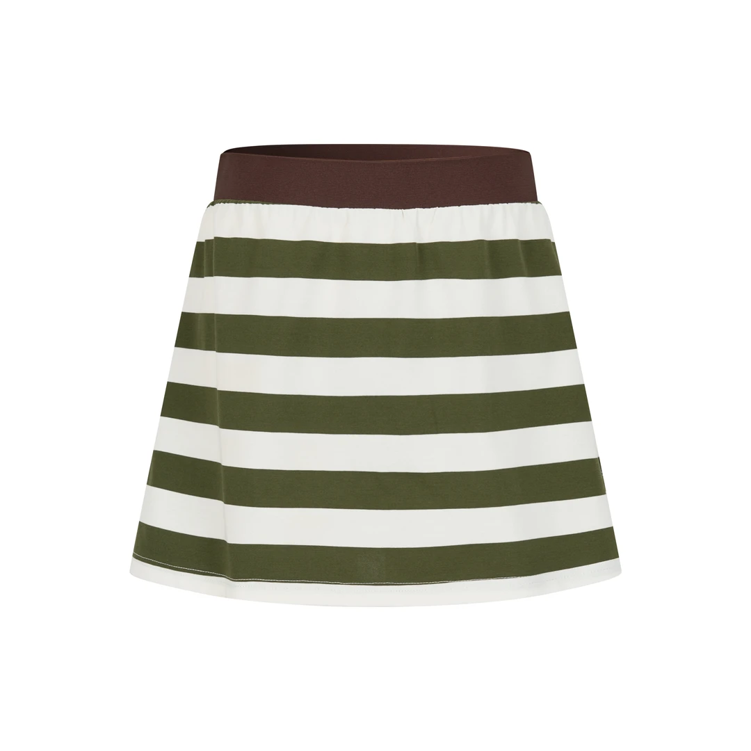 ANNAMOOER · 设计师品牌绿白条纹短裙 AM71Q23