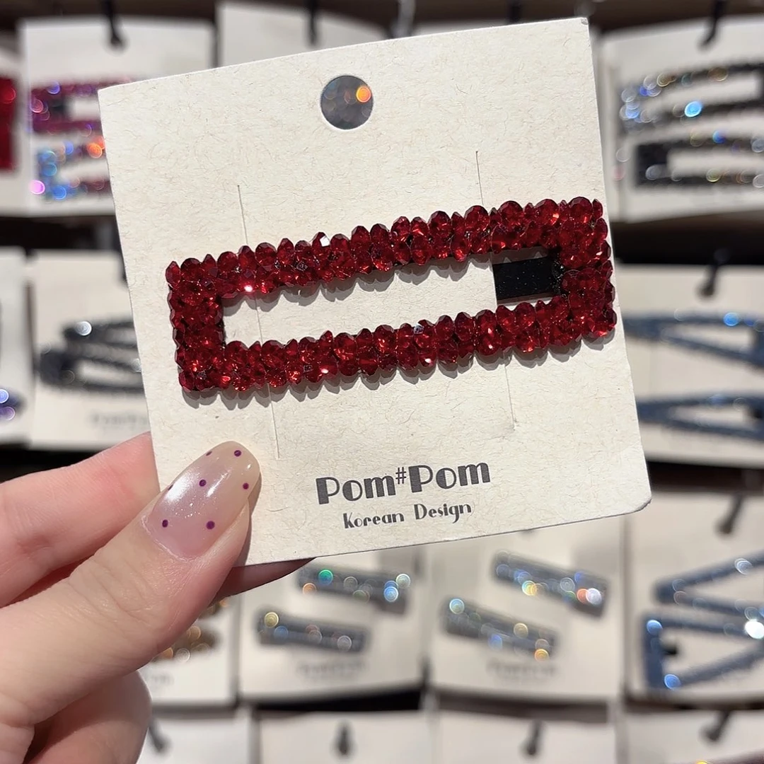 皮质铁合金红色方形拜拜一个