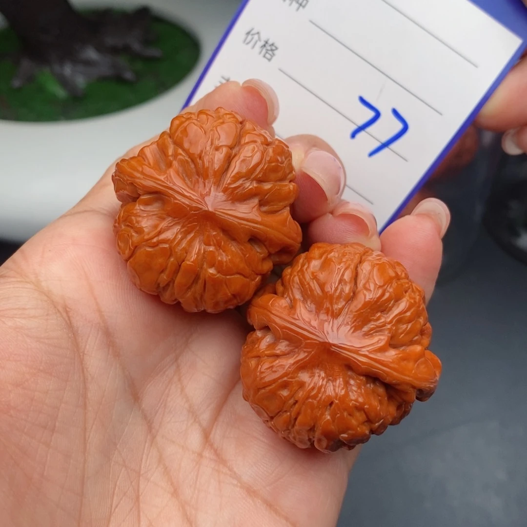 文玩核桃把件35甲骨文77