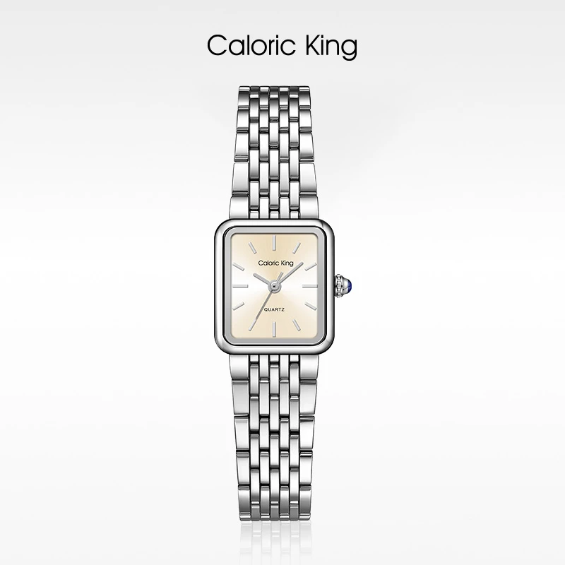 凯卡思 Caloric King经典时尚小方块防水轻奢手表