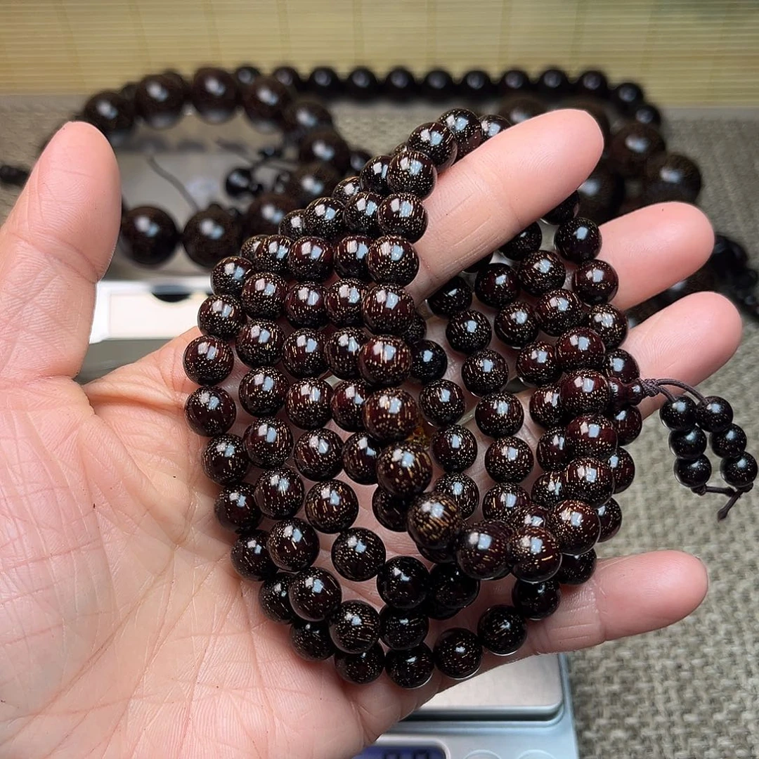 檀香紫檀（小叶紫檀）0.8 108颗 爆星