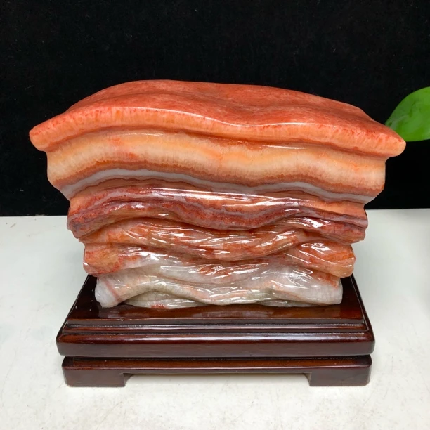 猪肉石红烧肉石天然石头观赏石家居玄关摆件46*6.5*20cm19斤