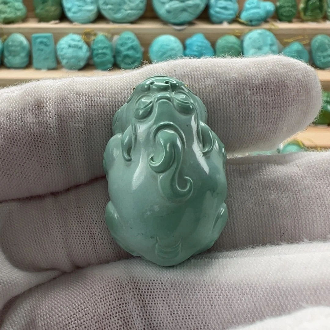 未镶嵌绿松石貔貅 19.7mm