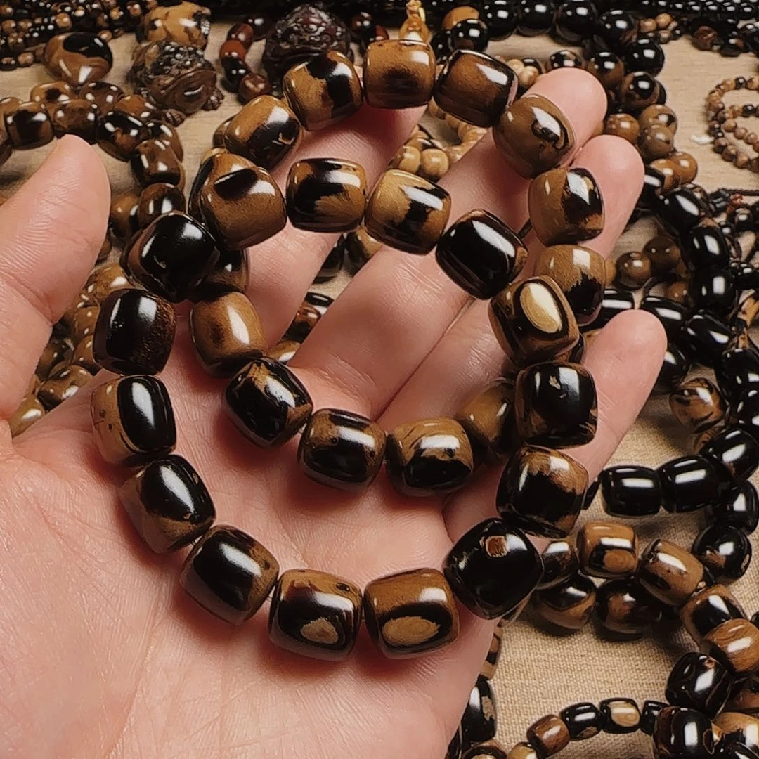 安南黄檀（紫檀柳）血柳13X14毕业手串