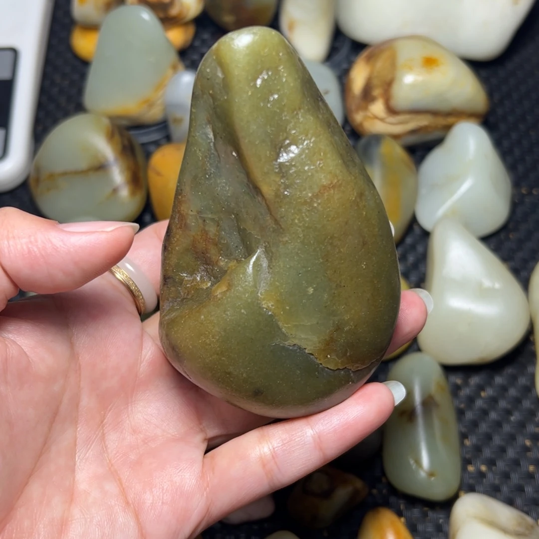 和田玉未镶嵌挂件104