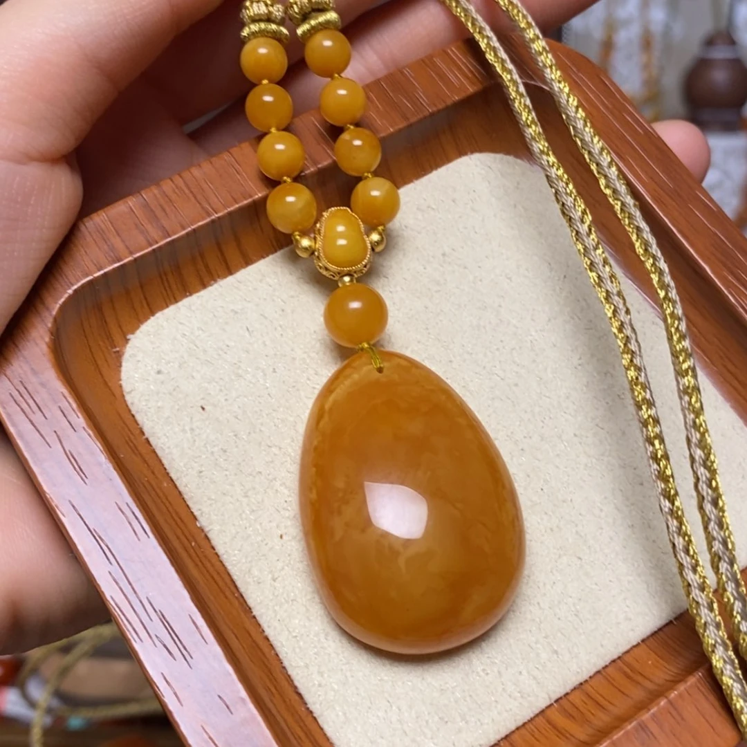 【闪购商品】蜜蜡颈饰未镶嵌项链