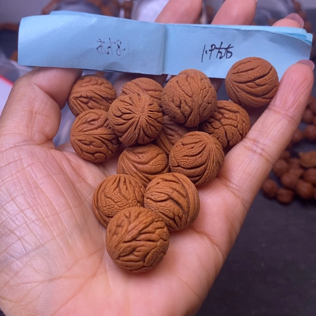 秦岭龙纹桃核14颗