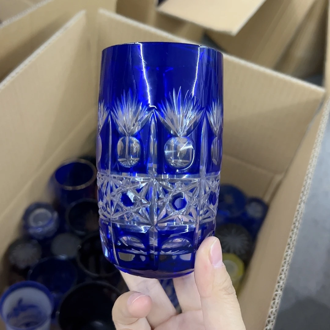 水晶玻璃平底款微瑕一个
