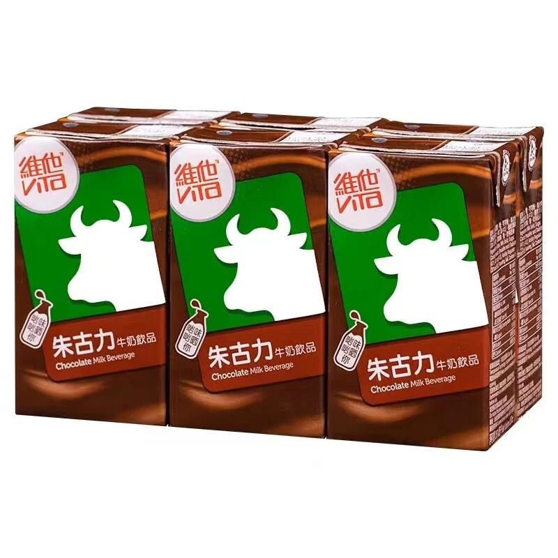 香港进口VITA/维他港版黑牛巧克力朱古力牛奶饮品250ml*6盒装