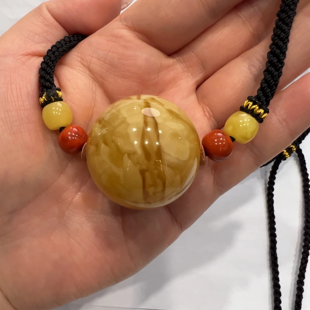 琥珀颈饰未镶嵌阳*~