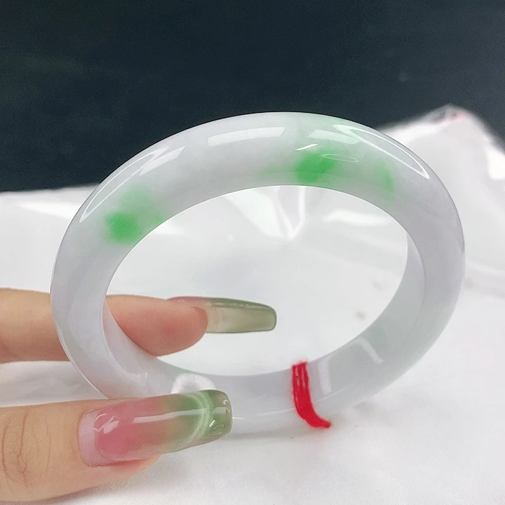 翡翠未镶嵌手镯圈59，40112